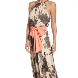 Floral Chiffon Maxi Dress